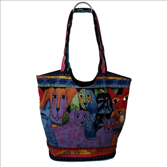 Laurel Burch Vintage Dog Tote Bag - Picture 15 of 16